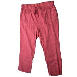 Kut from the Kloth Rose Pink Straight Leg Drawstring Pants